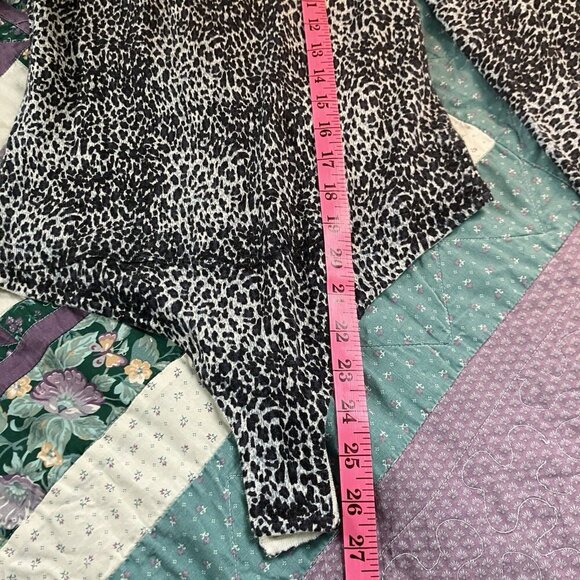 Guess by Marciano Bodysuit Womens S Animal Cheetah Print Turtleneck Long Sleeve - Picture 5 of 6